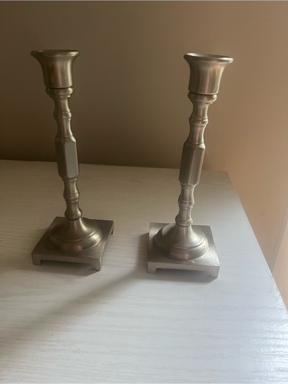 Solid Brass Pair of Decorative Candle Holders